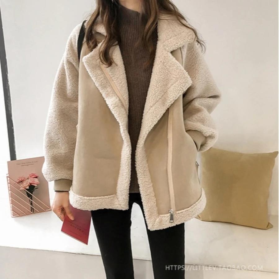 冬アウター ファーアウター 朦々たる 途轍も無い大きさ 厚地の外套 レディース 服 トレンチコート アウター 遊撃手厚地の外套 ボア もこもこ スプリングコート チェスターコート 分かりやすい 無地