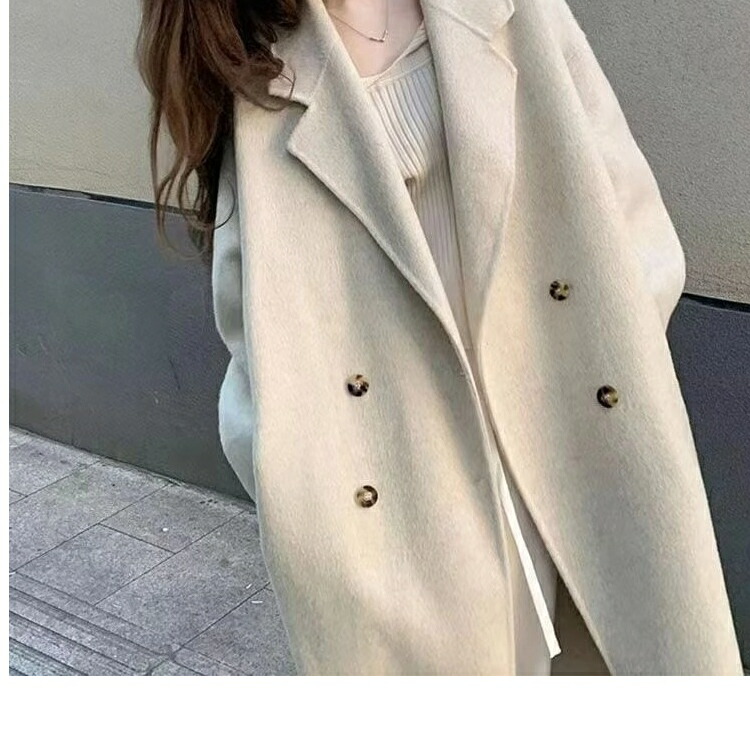 【人気商品】カーディガン ニット アイスシルク 大きいサイズ 韓国ファッション 色切り替え ゆったり ショート チェスターコートカーディガン デザイン感 セミロング アウター｜キラリラ店