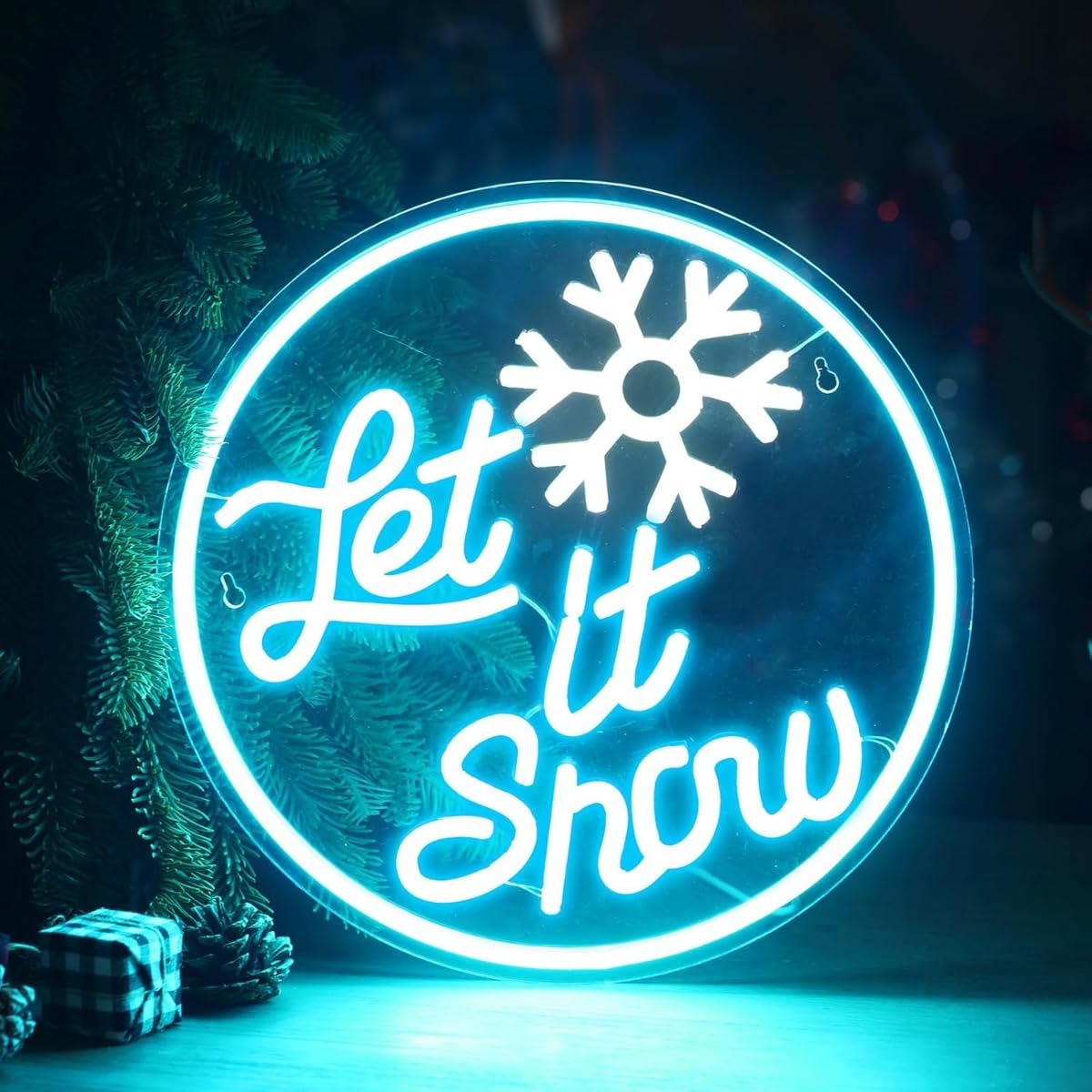クリスマスキャンディネオンサインライト ネオンライトサイン LEDサイン USB電源 ホームウォールデコ ライトアップ アクリルルームデコレーション 寝室用 バー ナイトライト アートギフトアクセサリー (クリスマスボール)