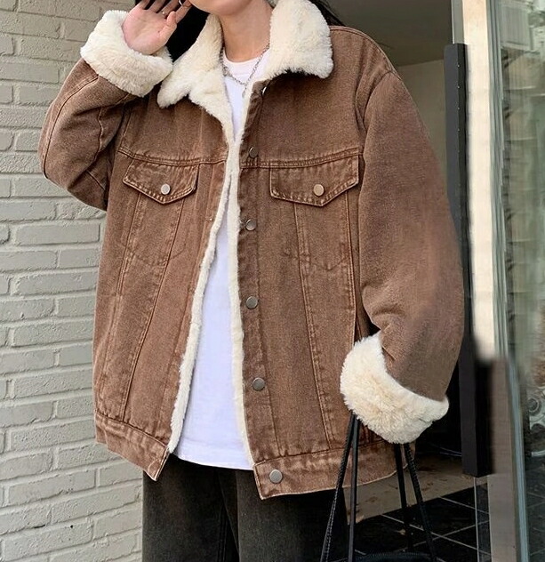 ジャケット 冬アウター 韓国ファッション 綿 ダウンジャケッ デニム キルティングアウター フリースで決まり！ 防寒 アウターカジュアル 裏起毛 綿服 厚手 保温｜キラリラ店