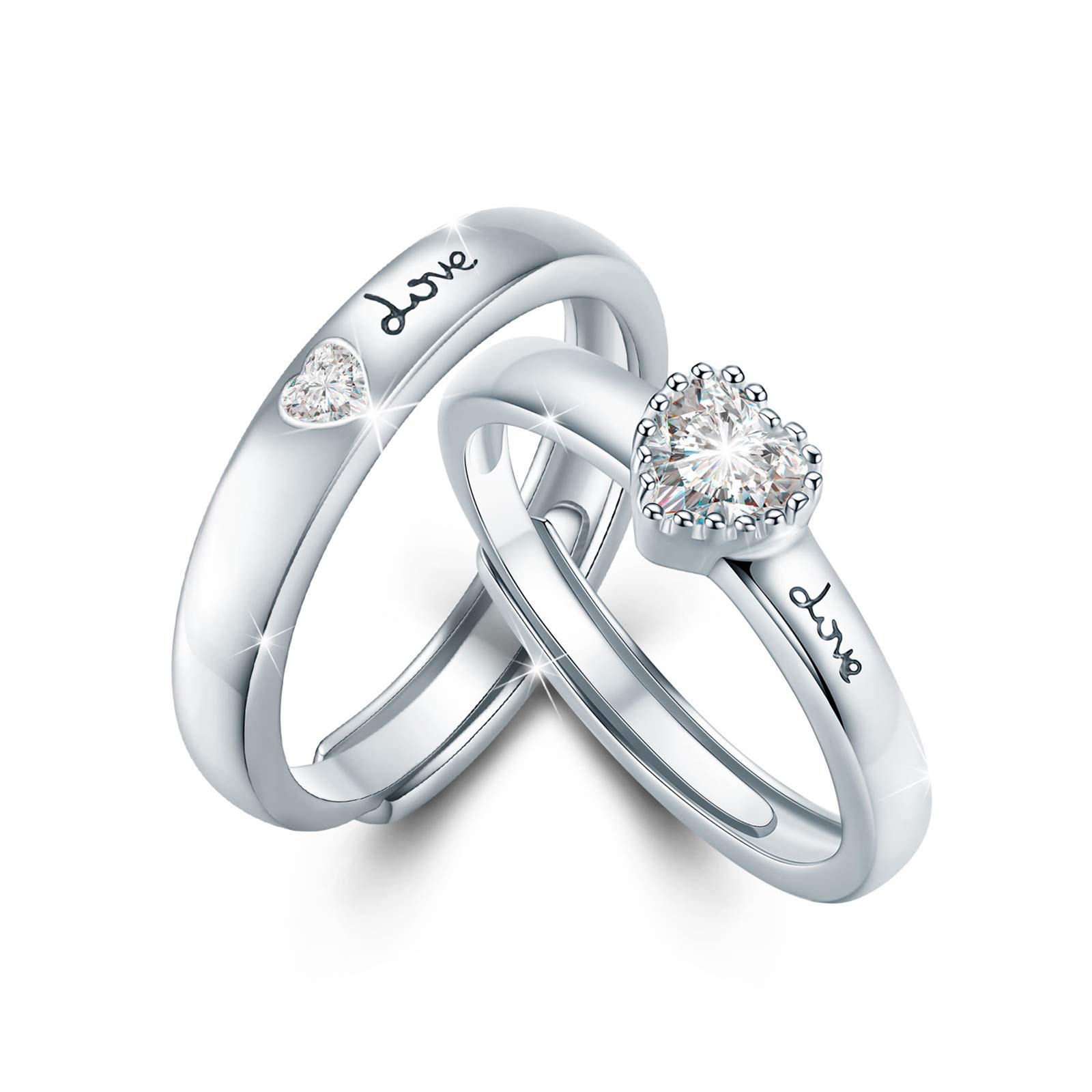 0.1/0.3CT 作りだす金剛石 好一対輪っか 10K/14K/18K 本物のゴールド ユニ 愛 作りだす金剛石 エンゲージメント/言い入れる/一緒になる指環