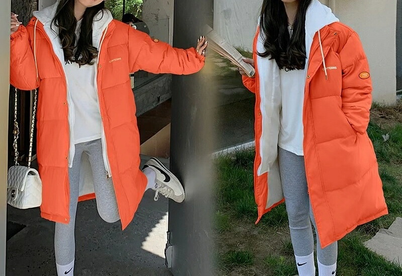 韓国ファッション 秋冬 防寒中綿 レディース綿ブルゾンフェイクレイヤード中綿コート 防寒 厚手ジャケットフリースで決まり！綿コートおしゃれ 保温｜キラリラ店