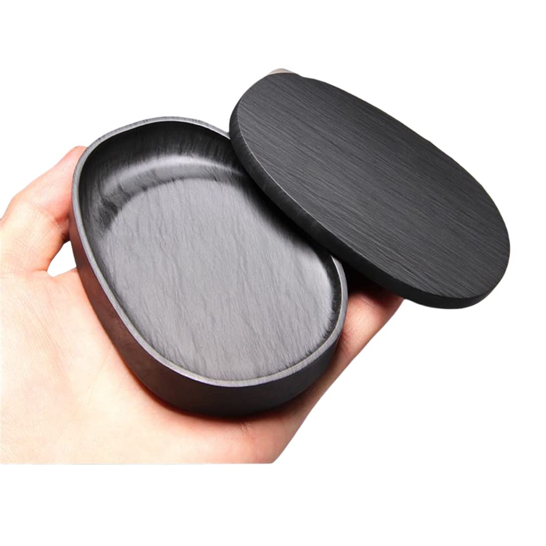 楽天市場】硯 両輪保湿鍋硯 天然宝石硯 蓋付硯箱 墨壺 中国式書道硯