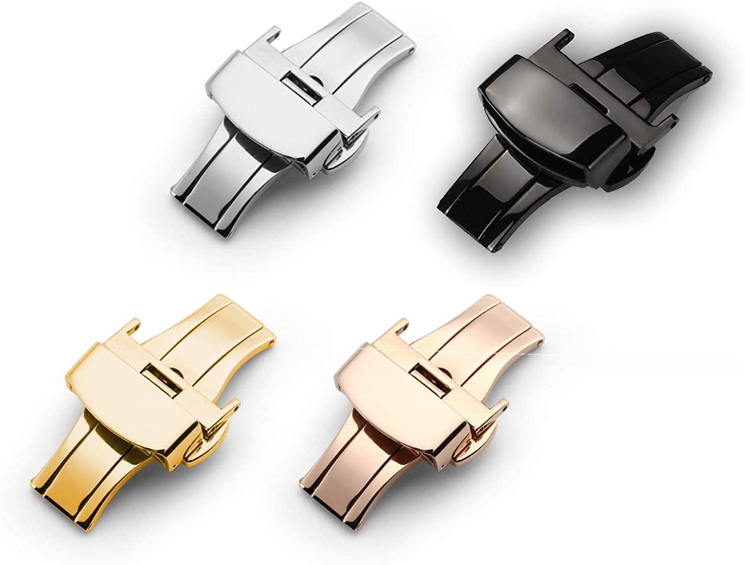 naoさん専用　バタフライバックルレザーベルト付ラグ幅19mm尾錠幅16mm黒 楽天市場】【SALE】Dバックル 革ベルト用バタフライ式 金具 イエロー