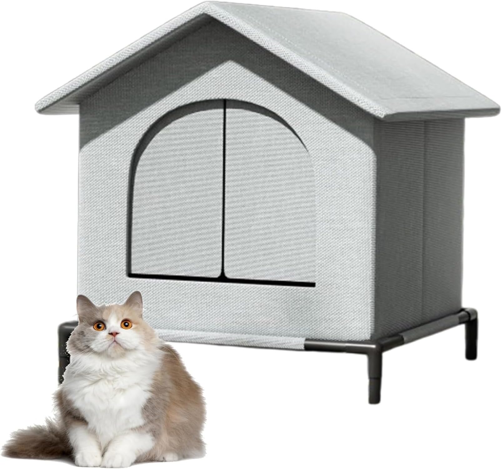 冬用 アウトドア キャットハウス 大型 ペットハウス 野良猫ハウス 猫ハウス 多目的キャットハウス アウトドアキャットハウス カーテン付き 防水 防寒 取り外し可能 デザイン 野良猫ハウス クッション付き 洗える 日よけ 雨よけ ()｜キラリラ店 8,651円