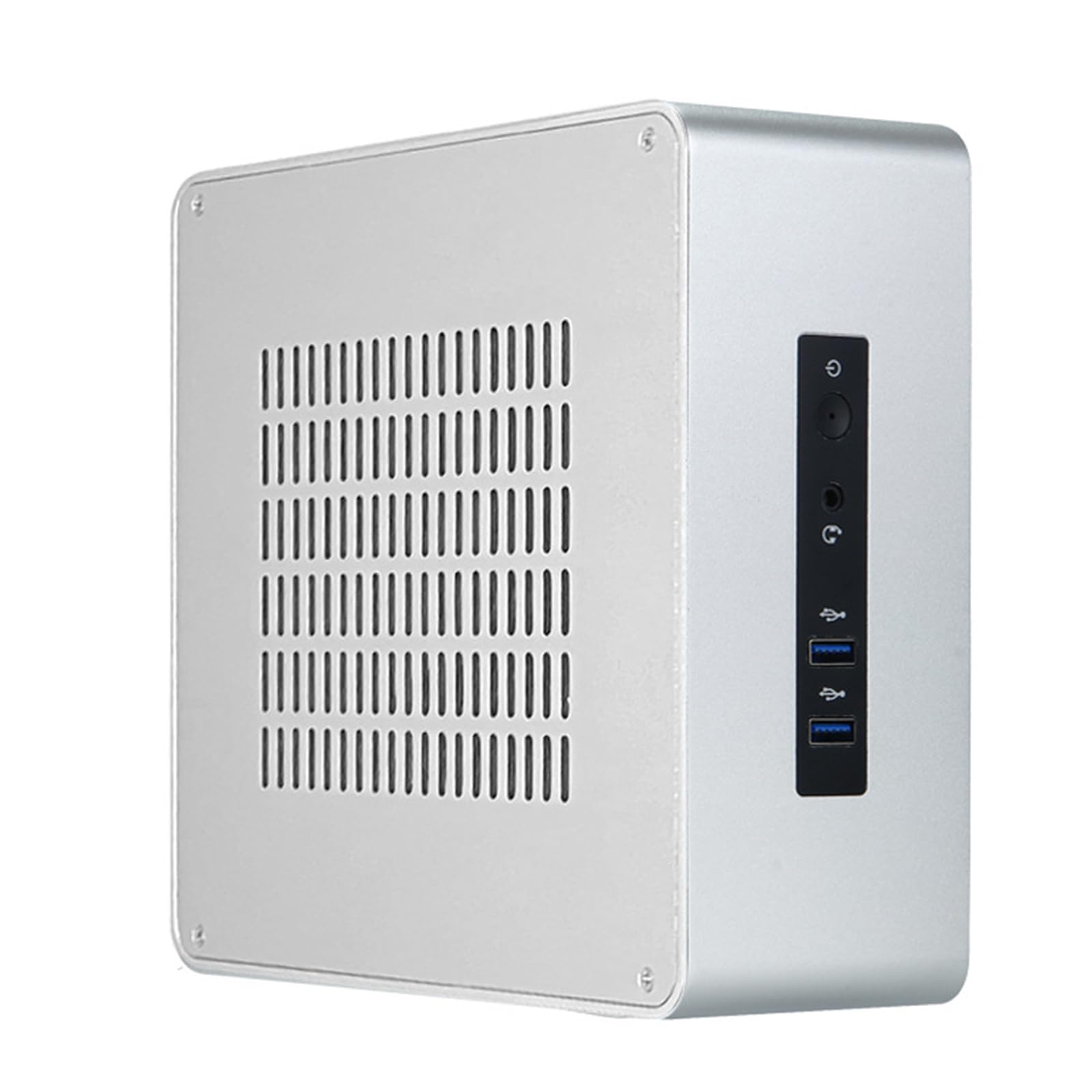 安定したハードウェア用の戦略的換気を備えた80ミニチュアデスクトップコンピューターメタルケース垂直/水平エンクロージャーケース|キラリラ店