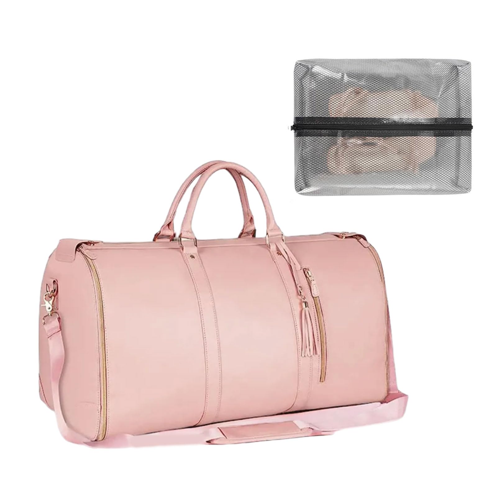 ファッション大型 PU 折りたたみスーツバッグ女性の荷物ハンドバッグ旅行屋外多機能スーツケースガーメントバッグ｜キラリラ店