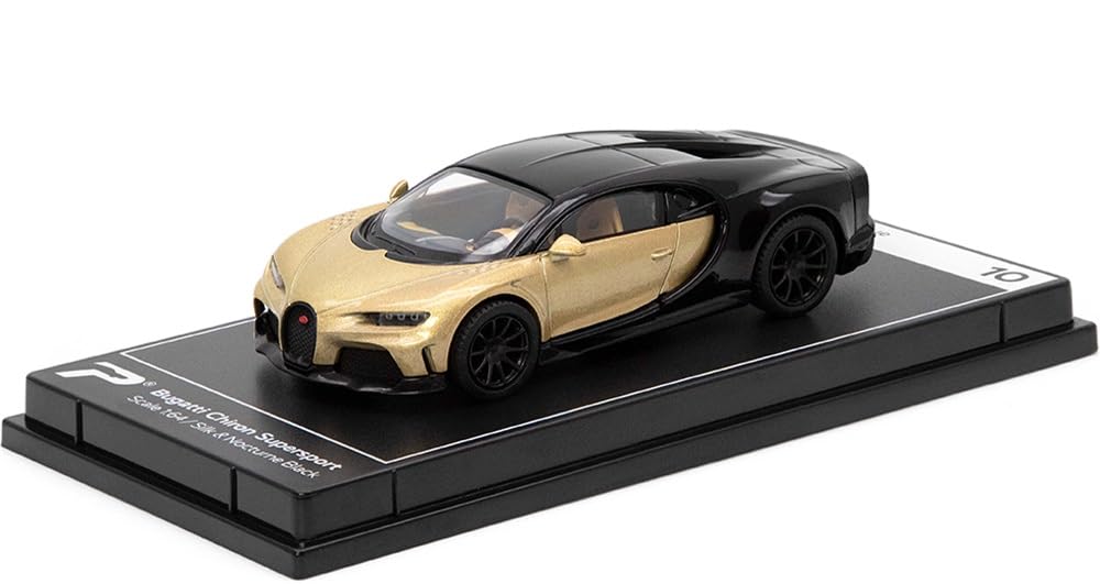 1:64規模 ブガッティ シロン 百貨店運動競技 地絹\u0026amp;夜想曲 黒いこと ハイパーカーリーグ 寄せ合わせ No.10