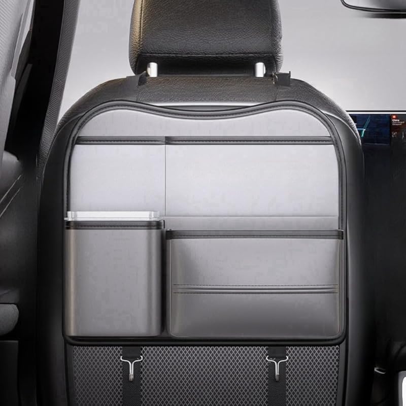 車のシートバックバッグ、防汚、助手席収納、カップホルダー、収納バッグ、実用的、多機能、お手入れ簡単、耐久性、持ち運びに便利、安心してお買い求めください。｜キラリラ店