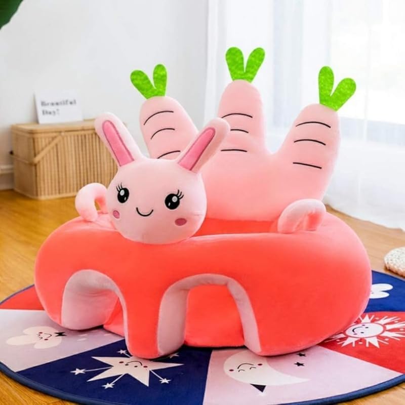 ベビーソファーシート ぬいぐるみ 可愛らしい 傾倒押しとどめる 50 居敷き座布団 お座り訓練を受ける長椅子 ふわふわ 綿 うさぎ 鼠 裏付き添い人 パウダーコンパクト