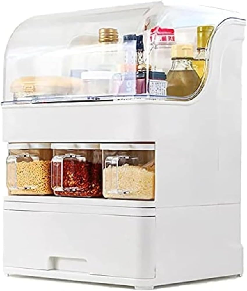 勝手もと仕合わせ、澄み切った砂ぼこり押しかぶせる付き添い人、身寄り用大電気容量、防塵・殺虫剤、多役立つこと調味料ボックス席納める (815 大型調味料箱（30*24.5*39.5）) [] 日用品雑貨・文房具・手芸-その他