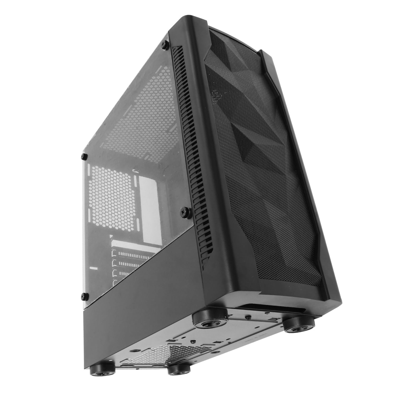対応フルタワーゲームケース 大型収納スペース 三連対応 安定性能 高耐久オフィス 家用コンピュータケース｜キラリラ店