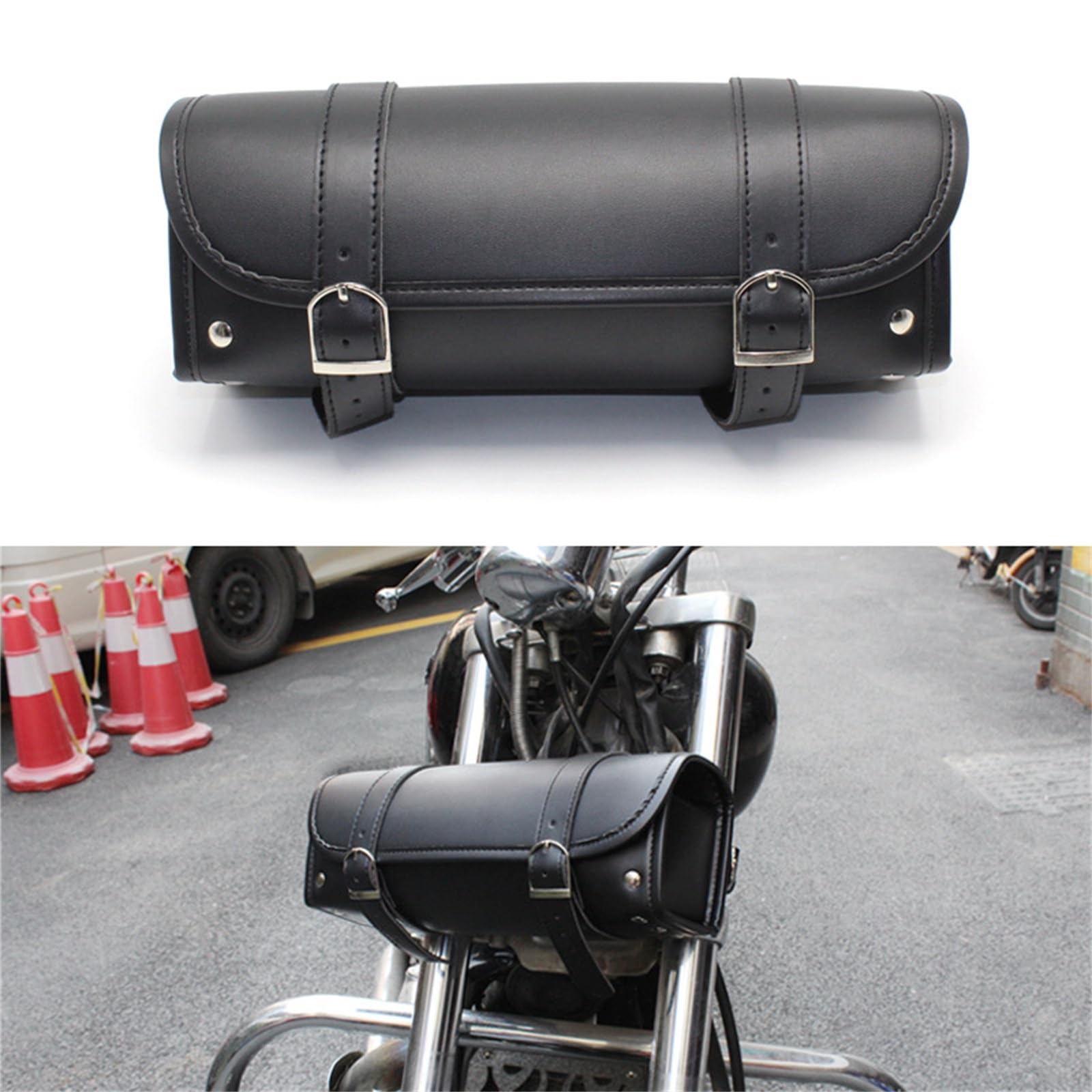 バイク サイドバッグ バイクハンギングバッグレトロバイカーバッグサイドバッグライダーラインバッグ 大容量 小物収納(色:)｜キラリラ店