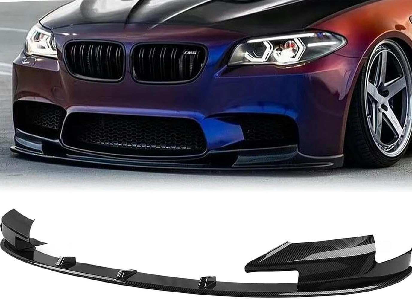 車のフロントバンパースポイラーブレードディフューザーリップスプリッタープレート  5 つづき物 10 5 2012-2016 、フロントバンパーリップボディキット