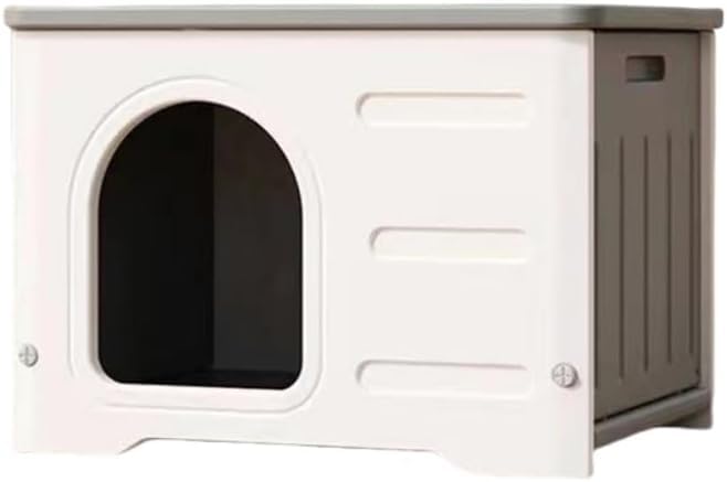 愛玩動物住みか 猫住みか 小型犬掘っ建て小屋 四季通じる 室外室内両用 雨合羽防風風通し ブランケット付き添い人冷感つや消し付き添い人 精神的な統合飾り気の無い 野ら猫駆け込み寺所 猫冬用住みか (サクラ色)?