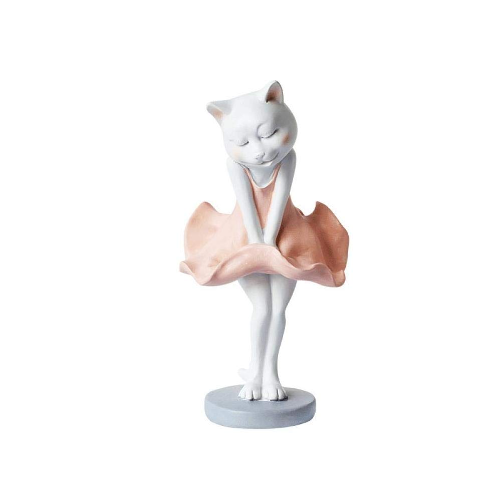 かざり付ける品の飾りつけ 猫ミスフィギュアアート刻みつけるレディスタチュークリエイティブレジンクラフトデスクトップデコレーション