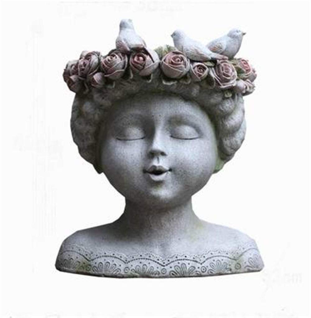 像の飾りつけ エンジェルの鉢室外草木庭の彫り物仕立て上げる的な芸術品の家のかざり付ける