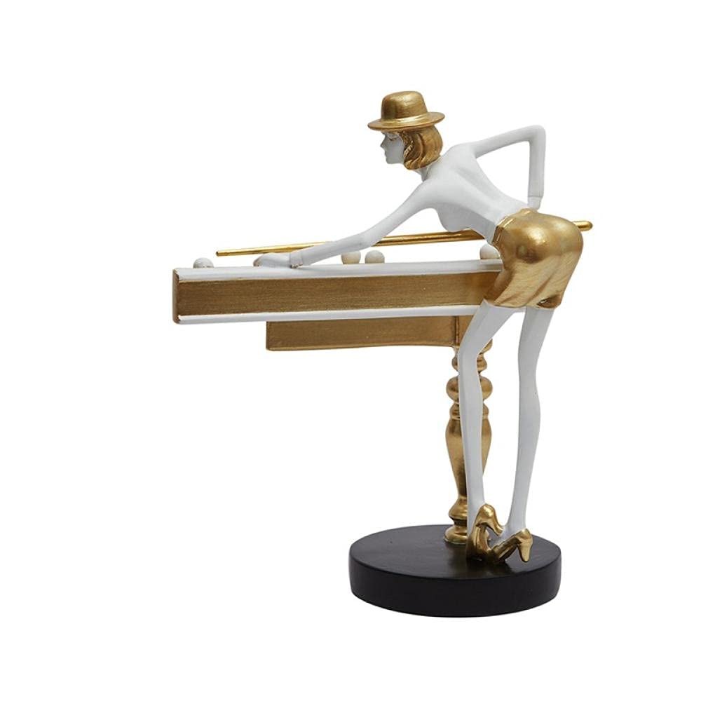 刻みつける把握乳ぶさ レジンゴールデンフィギュア刻みつけるプレイビリヤードホームデコレーションクラフト