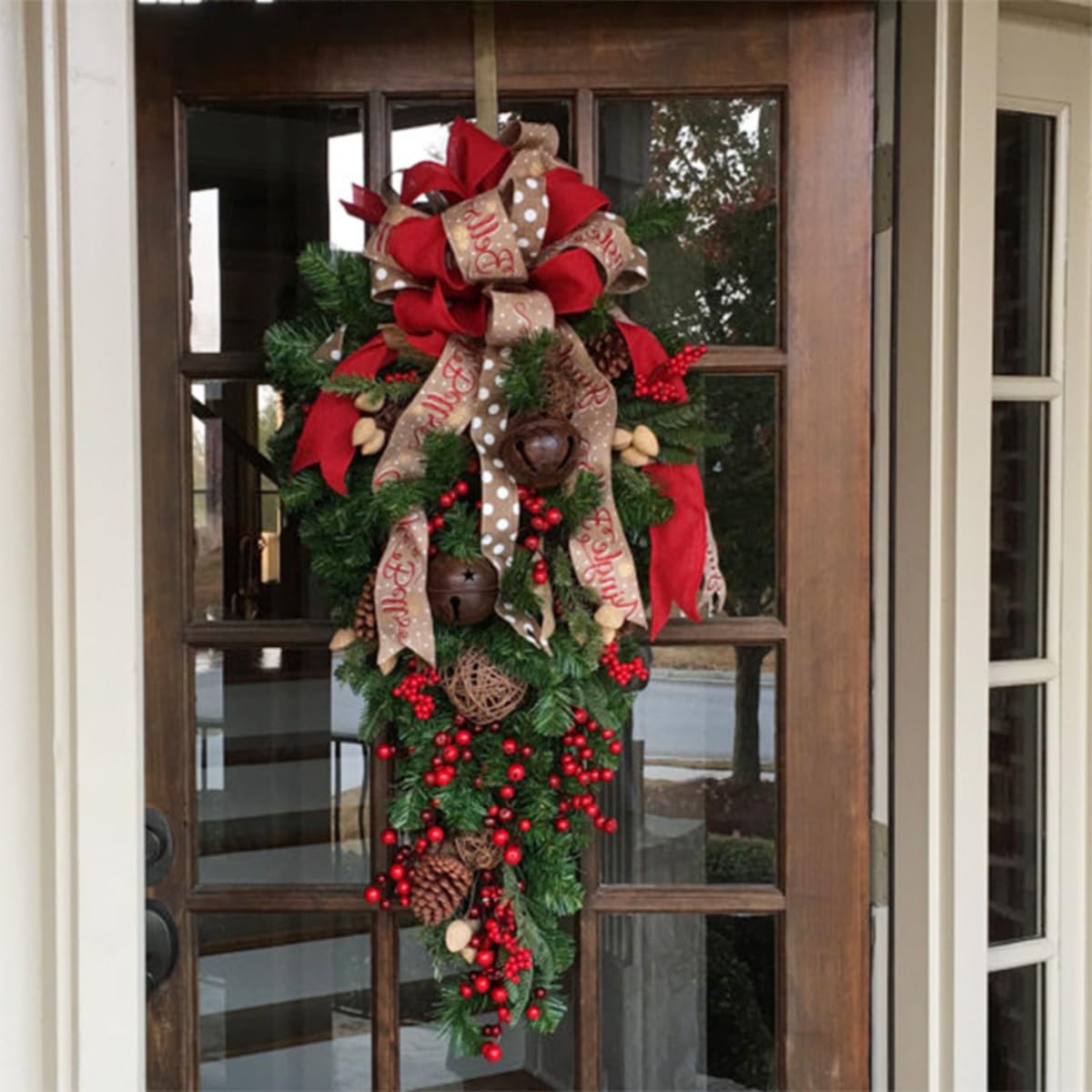 クリスマス借り受ける 60 と 90 大きさ 馬鹿でかいクリスマススワッグ ナチュラルオーナメント付き添い人 北欧風 部屋の入り口引きつける 造花美術 部屋の入り口・運動場・バス発着場・御部屋壁飾りつけ ガーランド 新年・お正月・お歳暮用20