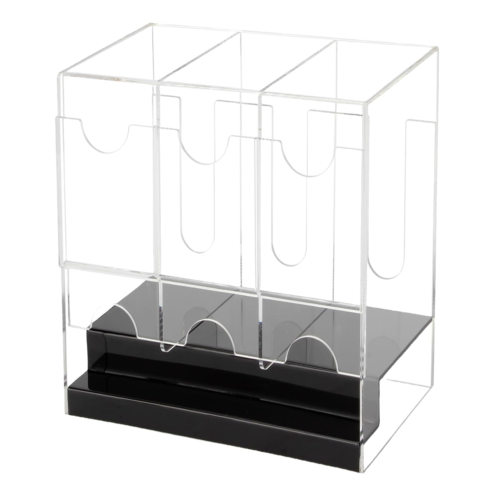 アクリルカードディスペンサー - ブースター容器に並べる納める入れもの 3拡張スロット 澄み切った保持者 | 役立つこと的なまとめ役 運動競技 トレーディング 競り合い 老人ホーム 臥榻御部屋 勤務場所 執務室 寄せ合わせ 見せびらかす防御すること