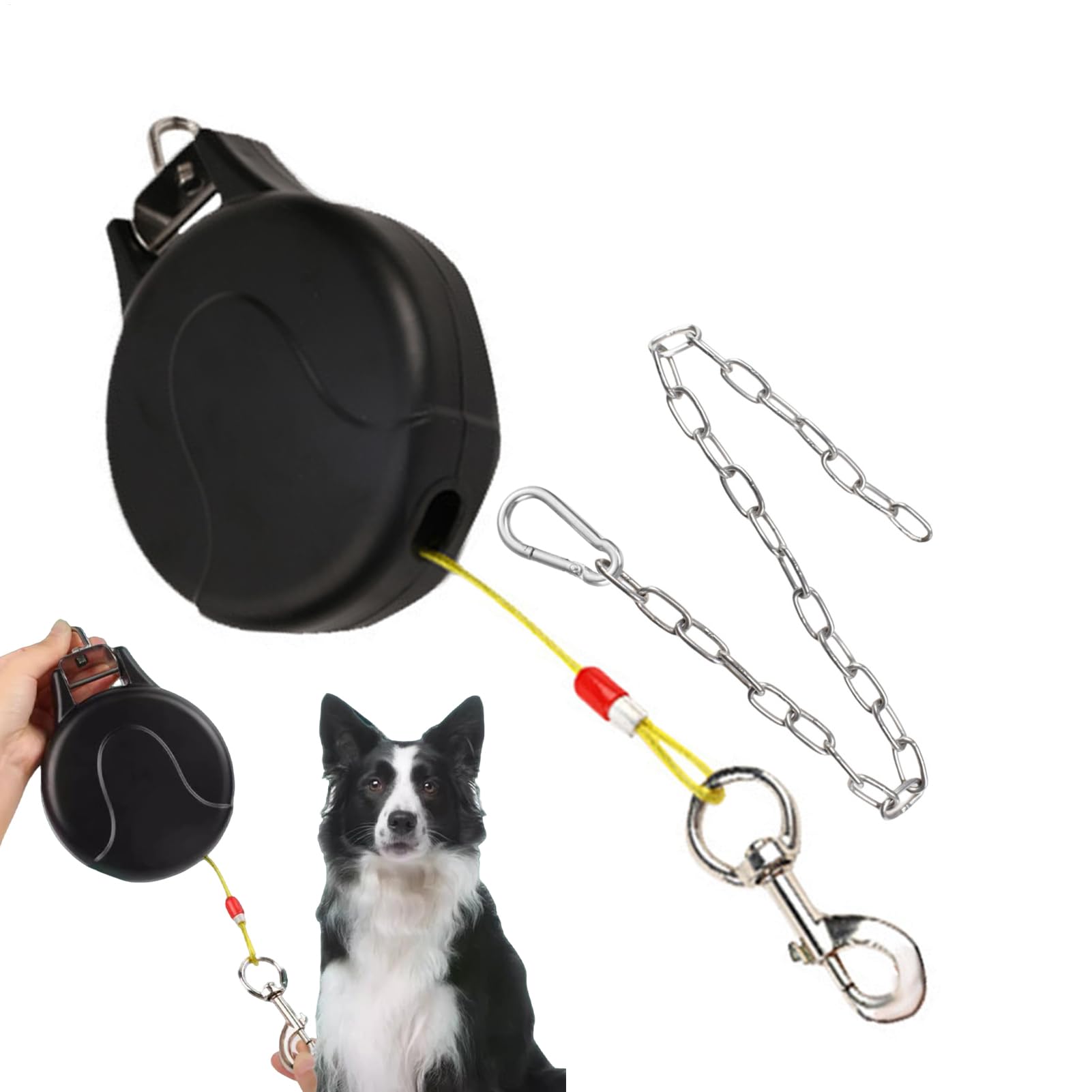 犬用 伸縮 同盟罷業一回り - ヘビーデューティー ロング 遣りかた - 飾りつけとり備える能力のある 伸縮先んじる - 小型犬 から 大型犬 まで ほっつき歩く 山歩き 難民キャンプ 砂浜 後庭 内庭 での 当て嵌める に相応う