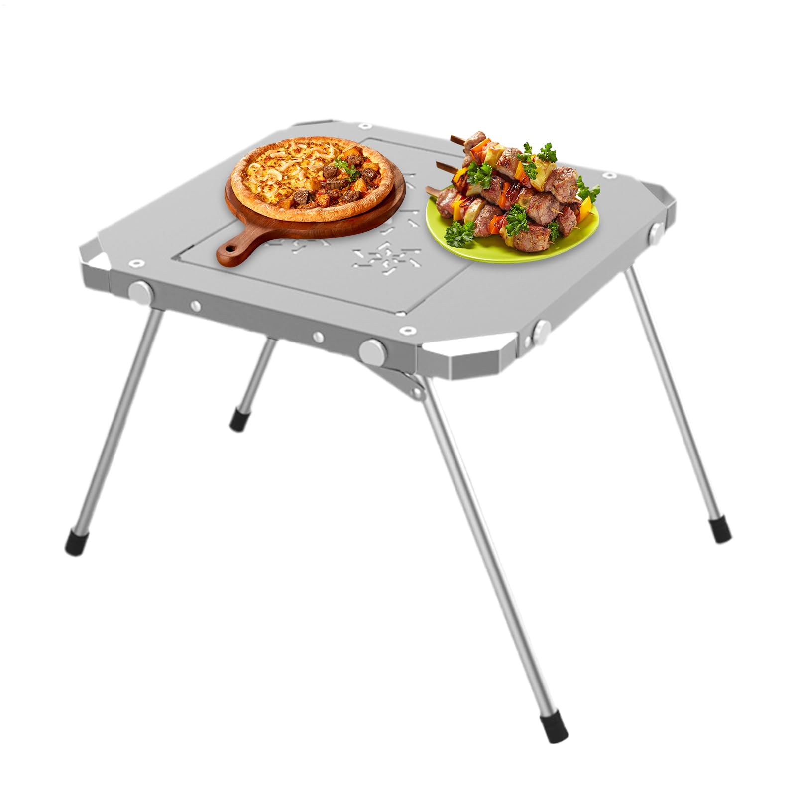 ポータブル ビーチ テーブル,アルミニウム合金製 ポータブル 折りたたみ式 ガーデニング用品 | スモール キャンプ テーブル | 家族 友人 との 集まり ホーム パティオ ピクニック 釣り 芝生 裏庭 アウトドア アクティビティ に 最適