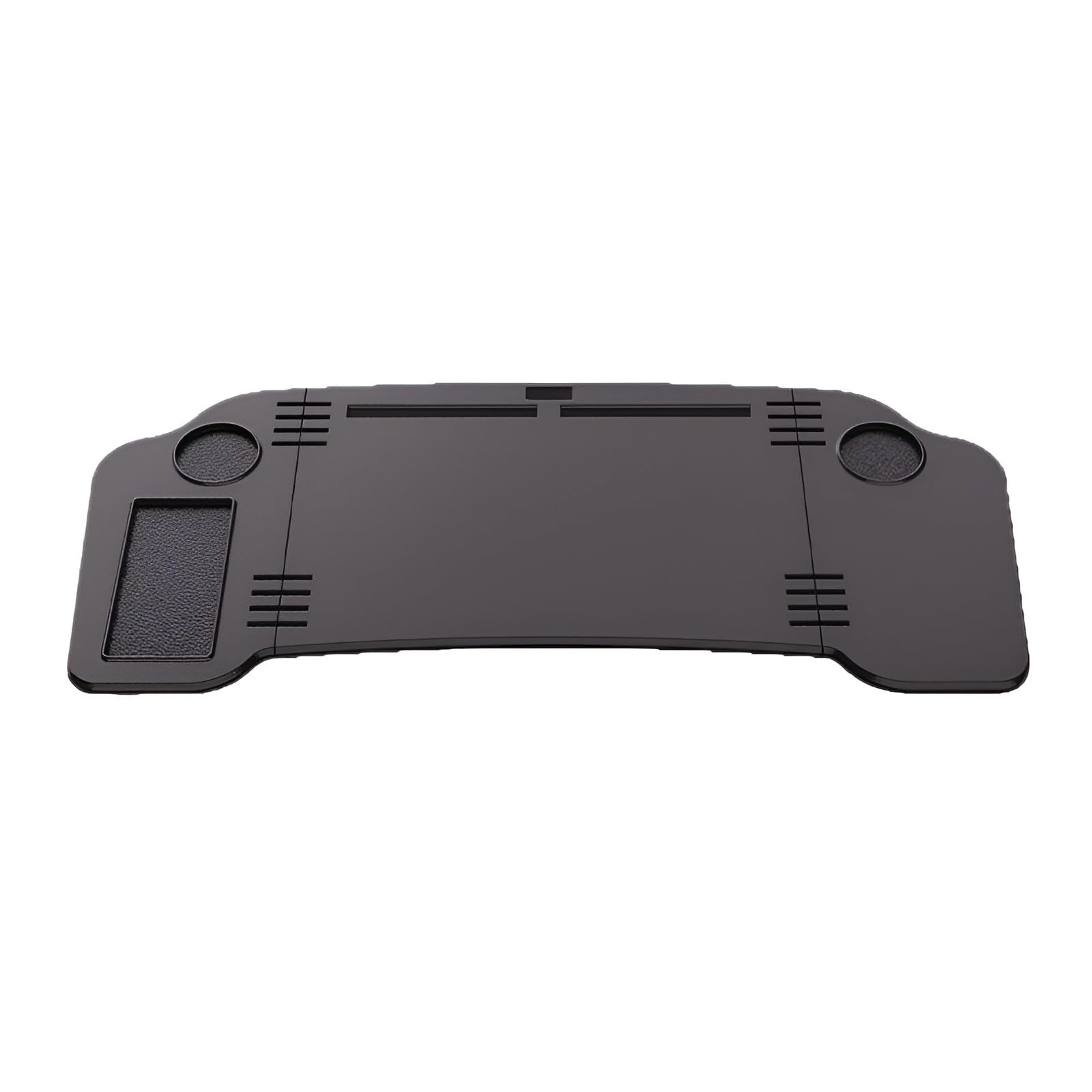 []【車載テーブル】10耐荷重/防滑設計 式 車内デスク ノート/スマホ対応 キャンプ用 収納袋付き ブラック (×35) 黒