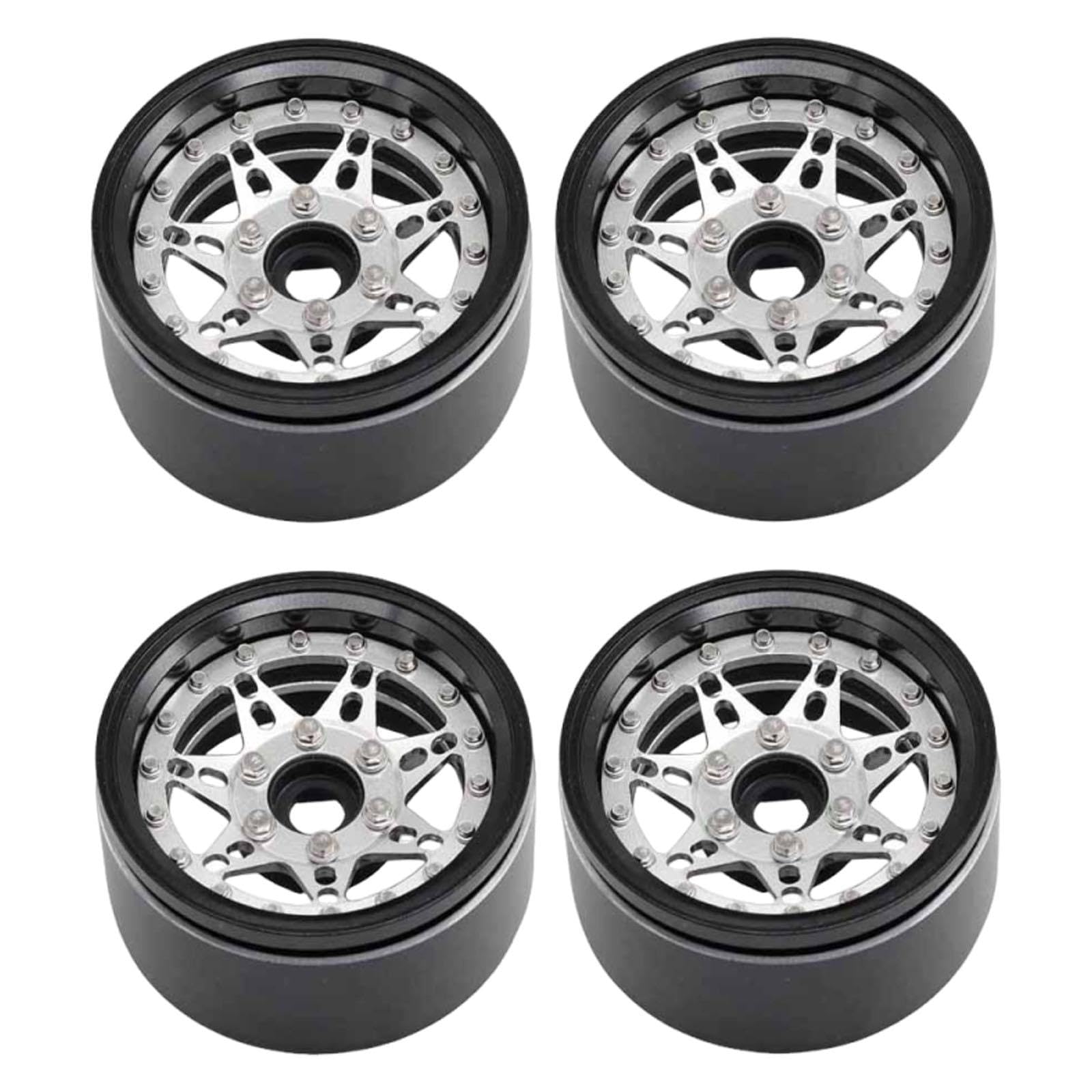 4ピース 1/10 クローラーホイールリム アルミ合金 1.9インチ高パーツ カーパーツアクセサリー 10用｜キラリラ店 16,655円