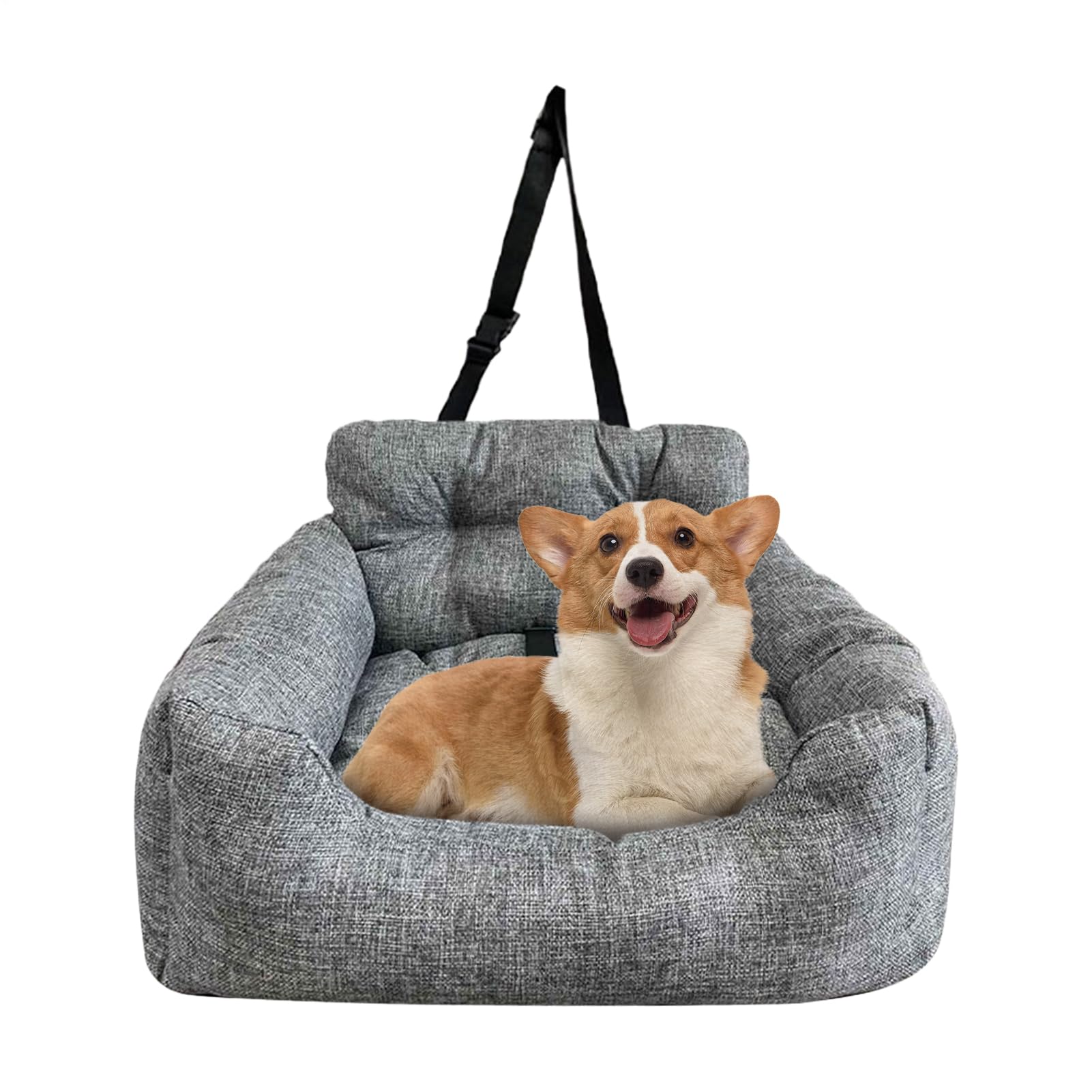 冬の花 犬用カーシート | 通気性 防水 調整可能クッション | カー ペット ベッド | 車両用 夏 冬 旅行 トランク 子犬用|キラリラ店