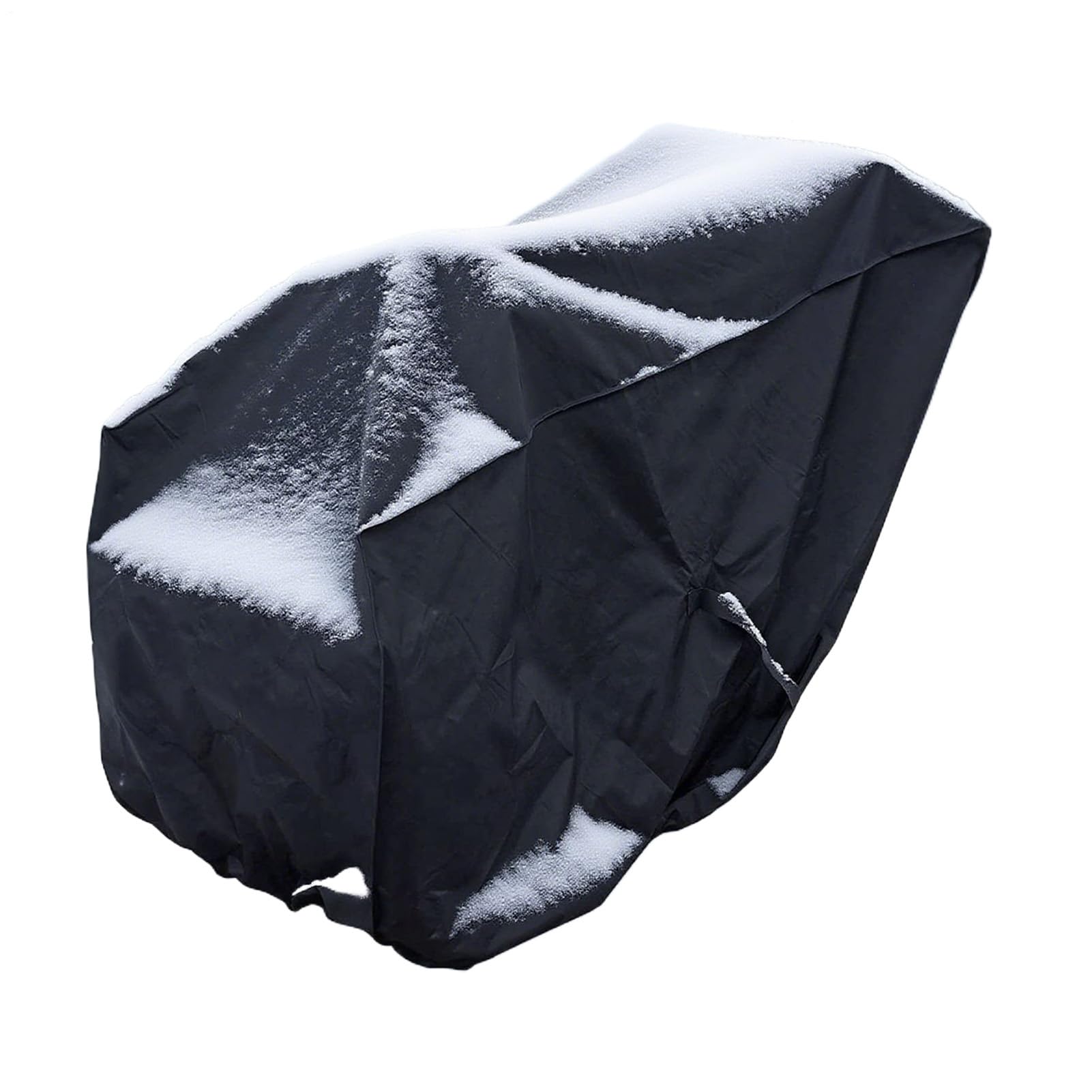 除雪機 カバー 防水 撥水 防塵 厚手 210D オックスフォード布 雪よけ 保護カバー スノーブロワー 屋外 収納 耐久性 耐候性 風飛び防止 裾ゴム バックル付き 汎用 サイズ 120cm×102cm×81cm ブラック 庭 ガーデン
