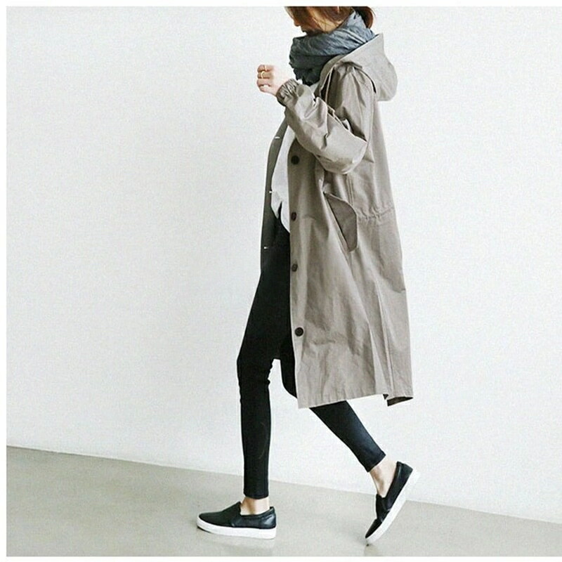トレンチコート レディース ロングコート 女性 スプリングコート ライトアウター オシャレ 秋アウタ｜キラリラ店