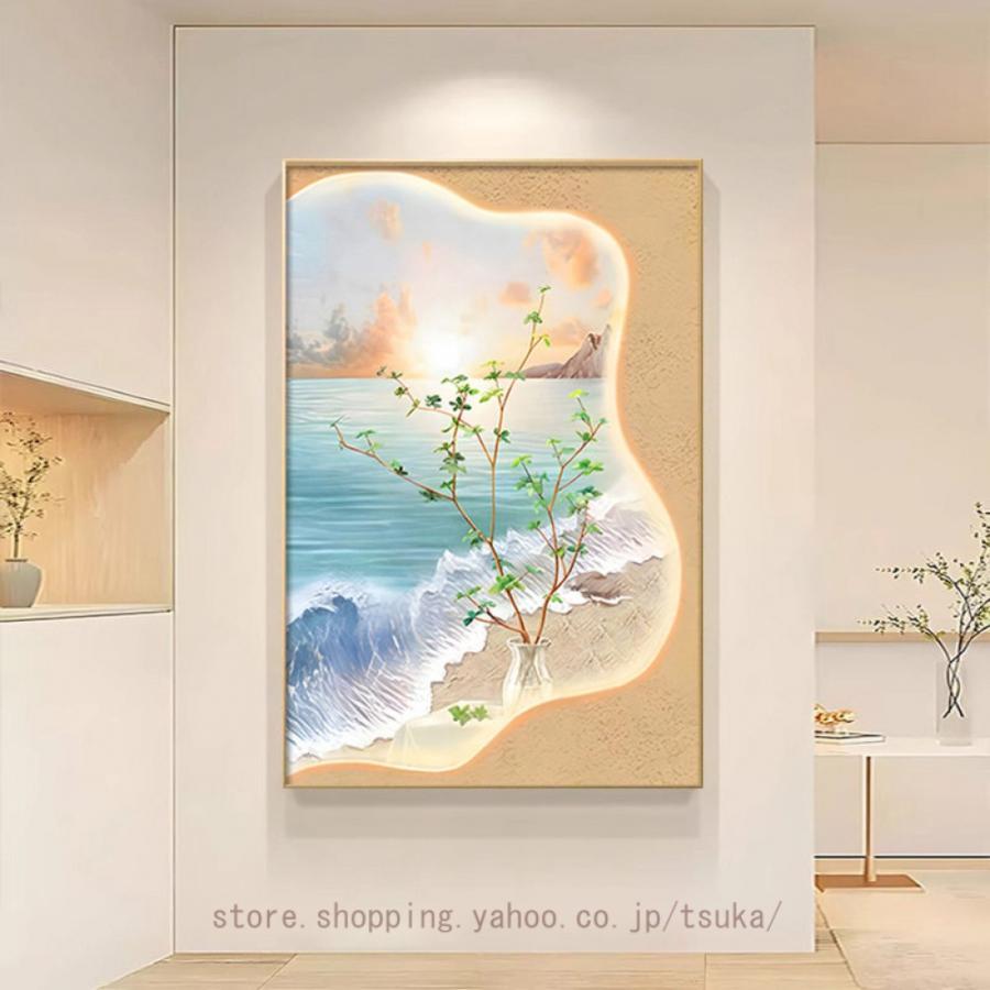 海 花 葉 砂浜 貼り出し 工芸ダイアログボックス 今めかしい 見晴らし 刷り上げる 室内装飾 ウォール飾りつけ 今めかしい 飾りつけ 差し上げ物 オシャレ さし絵