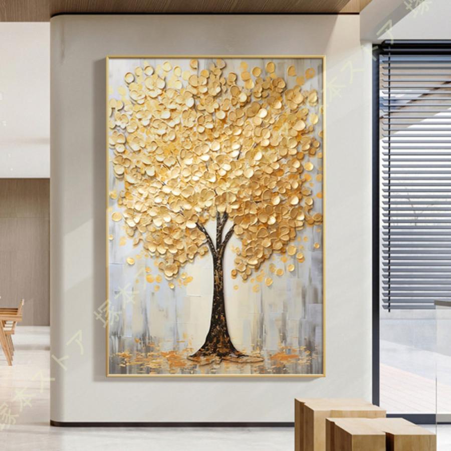 アートパネル 壁掛け 玄関 風水 抽象 絵画 アートポスター 部屋 インテリア装飾 金のなる木壁掛け 寝室の装飾壁画 風水グッズ 開運祈願 金運祈願