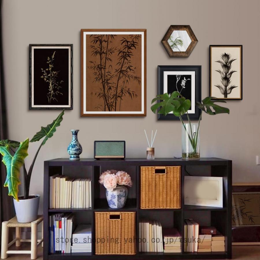 アートポスター 北欧 自然 アートパネル 5枚組 絵画 植物 おしゃれ インテリア ソファの背景画 ウォールデコレーション 現代 モダン フレーム付き 寝室|きらりライフ