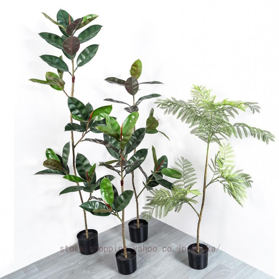 人工観葉植物 インテリアグリーン ゴムの木 常緑樹 人工観葉樹 観賞用 造花観葉植物 フェイクグリーン 簡単世話いらず 水やり不要 虫害の心配なし 大型 室内|きらりライフ