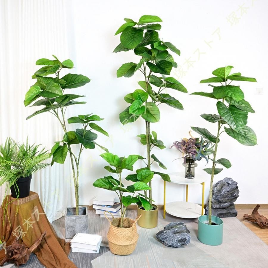 人工 観葉植物 フェイクグリーン ウンベラータ 大型 造花 お手入れ簡単 インテリア 屋外 フェイク植物 水やり不要 枯れない 盆栽植物 新築祝い 母の日 父の日|きらりライフ