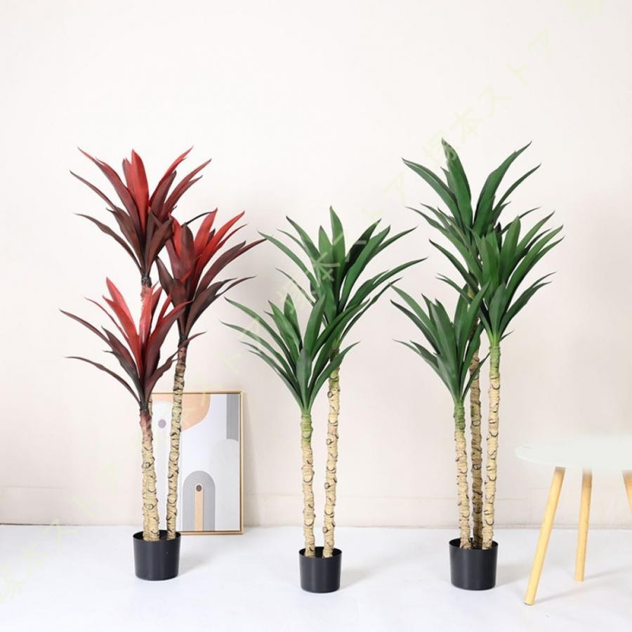 フェイクユッカの木 人工観葉植物 フェイクグリーン 金のなる木 幸運の木 人工植物 おしゃれ 玄関 リビング オフィス 室内用 インテリア 観葉樹 造花 飾り｜きらりライフ 9,480円
