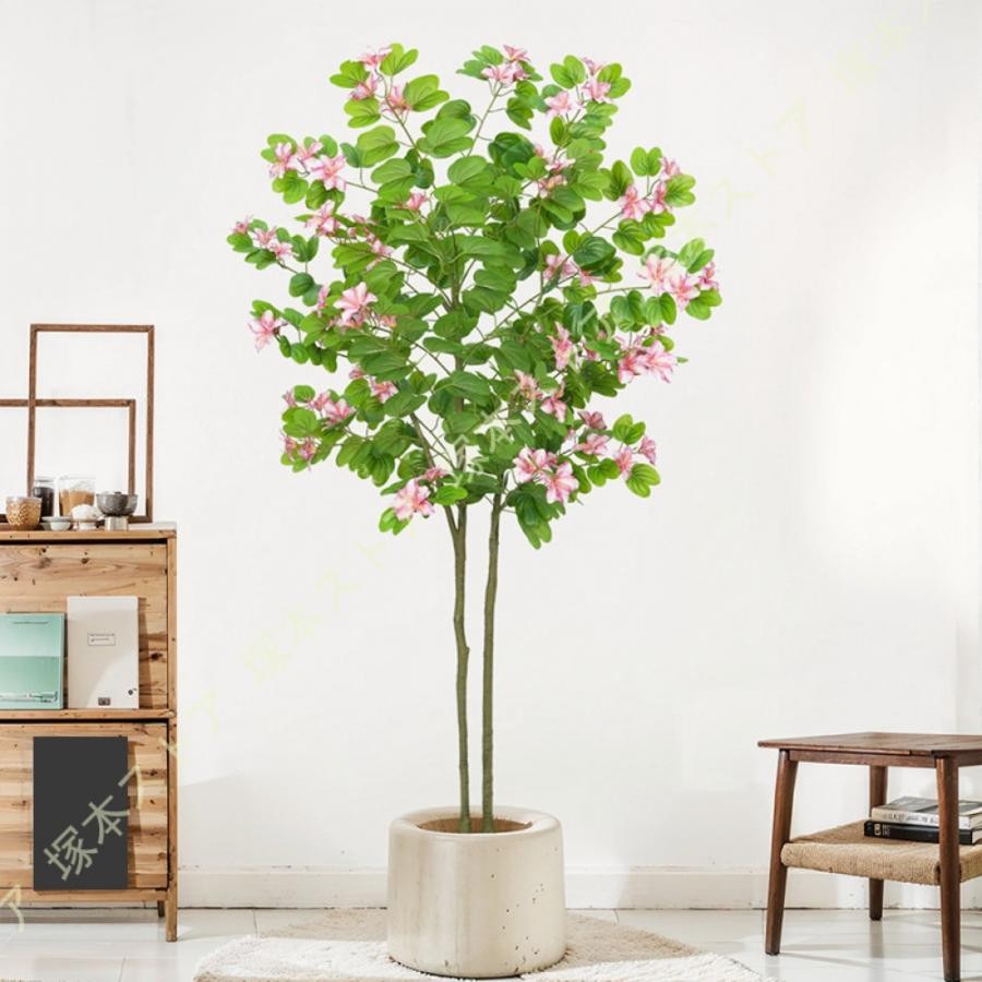フェイクグリーン 人工観葉植物 バウヒニア 観覧植物 観葉樹 水や肥料は必要ありません お手入れ簡単 造花 シンプル 屋内 オフィス 鉢植え 植木｜きらりライフ 12,600円