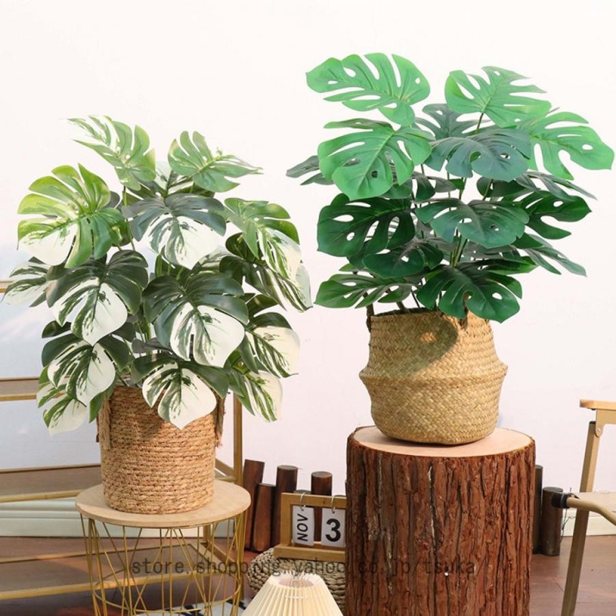 インテリアグリーン造花 観葉植物 人工観葉樹 フェイクグリーン 大型 鉢 人工観葉植物 シンプル おしゃれ 人工 植え オフィス 室内インテリア 屋内外 ホーム｜きらりライフ
