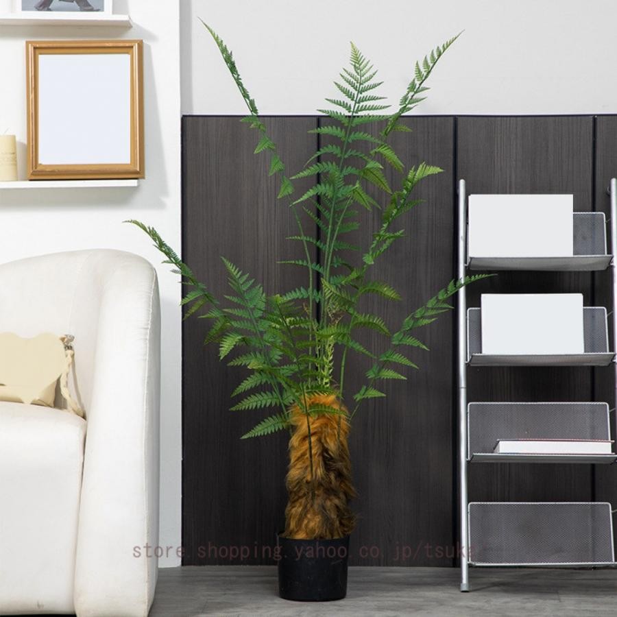 人工観葉植物 シダ植物 アジアン インテリアグリーン フェイクグリーン 人工植物 植物 水やり不要 フラワー おしゃれ リアル 本物そっくり 造花 人工 フェイク｜きらりライフ