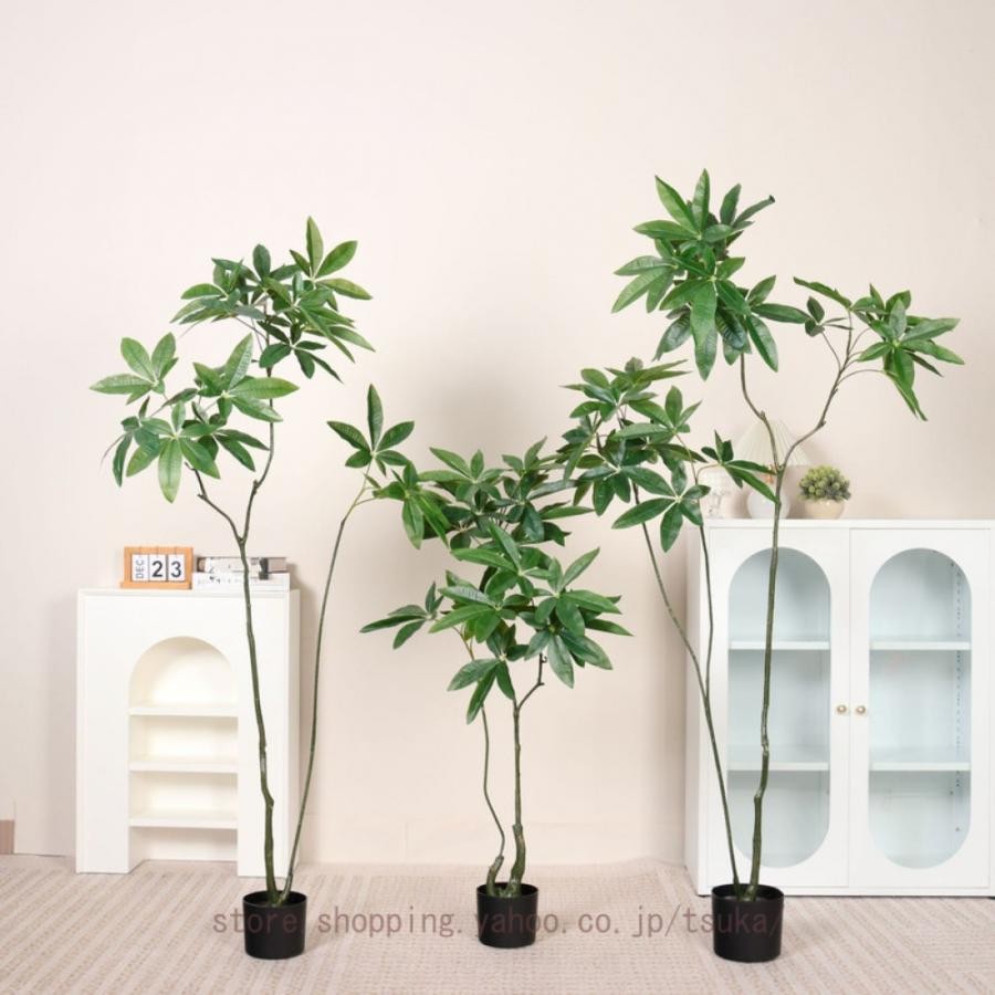 人工観葉植物 パキラ 金のなる木 観葉植物 フェイクグリーン 造花 風水 ホーム オフィス デコレーション アートグリーン 人工 フェイク 植物 インテリア飾り｜きらりライフ