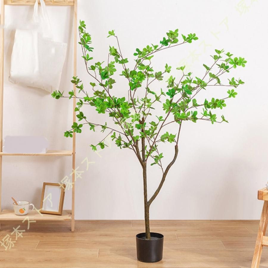北欧インテリア 人工観葉植物 フェイク ナンテン 大型 フェイクグリーン リビング おしゃれ 造花 床置き ソファ横 長持ち 簡単設置 本物そっくり 大型造景用｜きらりライフ