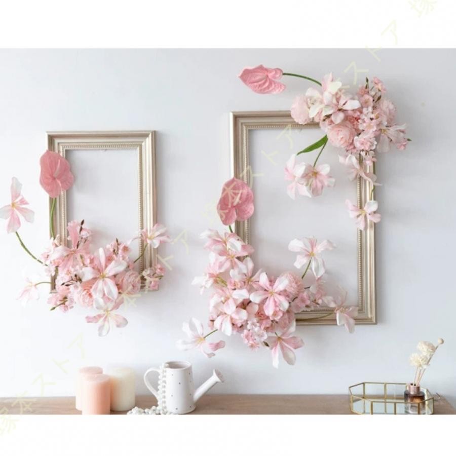 壁掛け 造花 フェイクグリーン 人工観葉植物 吊り下げ 花束 生花 壁飾り アートフラワー フェイクグリーン 人工観葉植物 壁掛け 造花 ドライフラワー 薔薇｜きらりライフ 12,446円