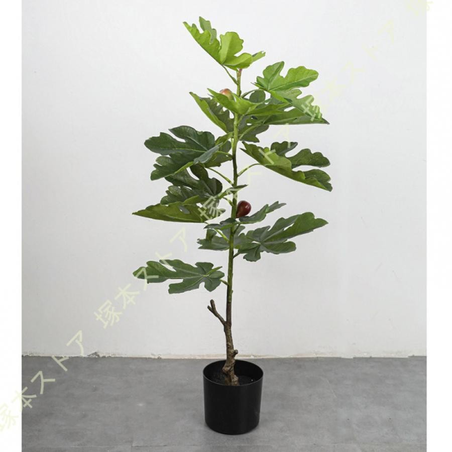 人工植物 造花 フェイクグリーン おしゃれ インテリア 大型 防汚 水やり・お手入れ不要 イヌビワ 本物そっくり 人工観葉植物 リアル 造花 リビング オシャレ｜きらりライフ 17,068円