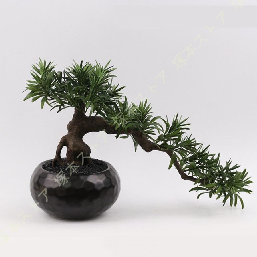 フラワーアレンジメント 生け花 フェイクフラワー 人工盆栽 侘び寂び風 人工観葉植物 鉢植え リビング 卓上 庭園 和漢モダン盆景 ジオラマ ガーデン｜きらりライフ
