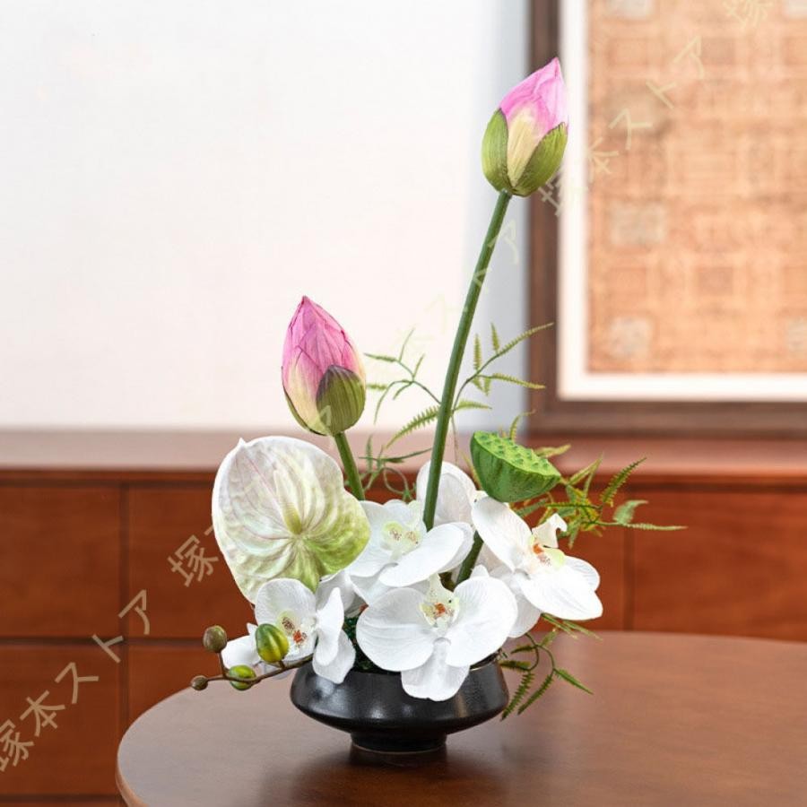 造花 セルミック花瓶付き 枯れない花 陶器 人工観葉植物 おしゃれ インテリア バラ 枯れない 飾り 人工手作り 雑貨 置物 オブジェ 部屋装飾 花束セット 母の日｜きらりライフ