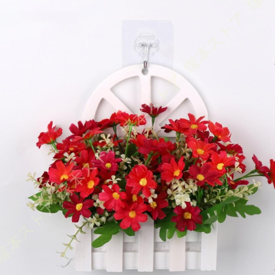 人工観葉植物 壁掛け フェイクグリーン 造花 吊り下げ 枯れない花 インテリア装飾 誕生日 喫茶店 店舗 開店祝い パーティー 簡単世話いらず 水やり不要 結婚式｜きらりライフ