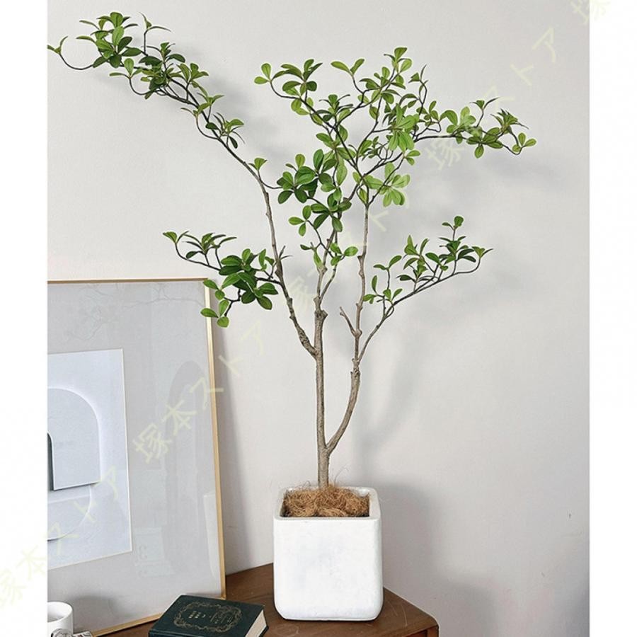 人工観葉植物 大型 フェイク インテリア 屋外 フェイク植物 緑 水やり不要 枯れない 盆栽植物 フェイクグリーン リアル 人工葉っぱ 緑葉 本物そっくり｜きらりライフ