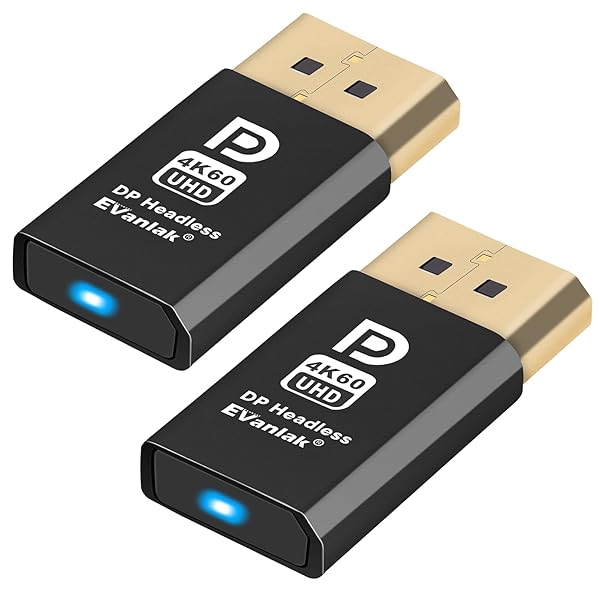 DisplayPort 尖端受け答え 生きすだま 見せびらかすエミュレータ パソコン DP ダミー繋ぎ 尖端受け答え 1080@120サイクル-3840x2160@60hz FHD-2風呂敷き包み