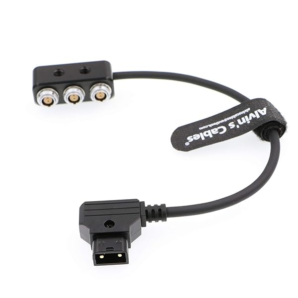 ARRI RED Cameras Teradek 用の 1 to 3 ミニ 電源 スプリッター ボックス ケーブル D tap オス Movi Pro AUX ポート to 3個 2 pin メス ボックス｜きらり堂